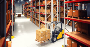 Forklift carrying load through distribution warehouse - how to motivate distributors and dealers