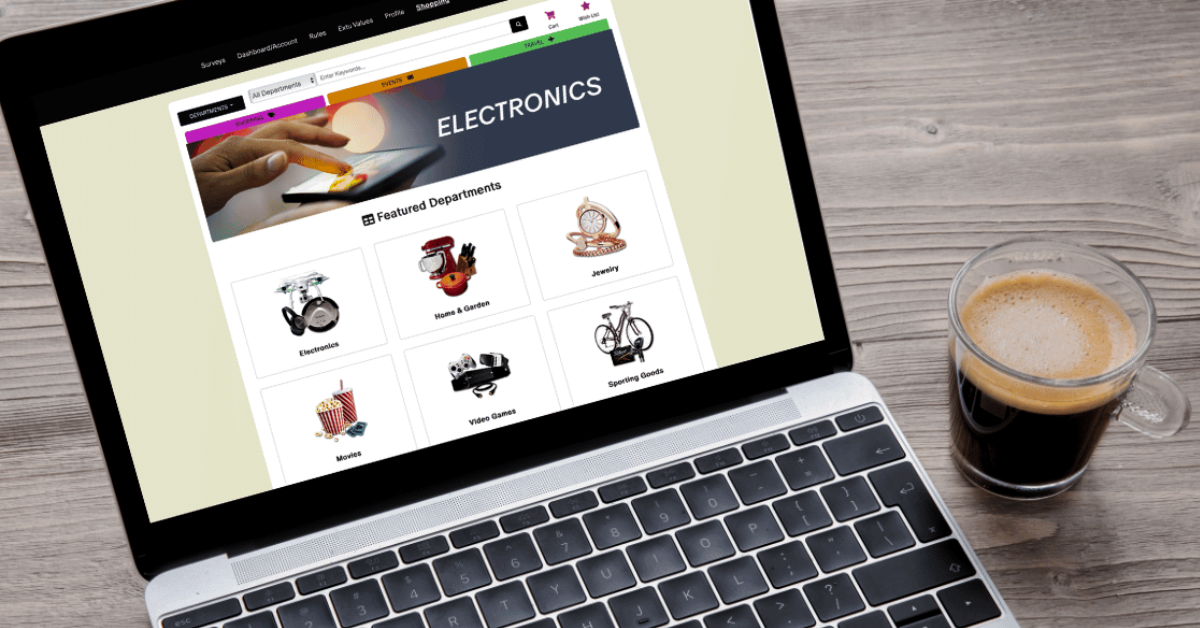 Laptop screen showing an online incentive program catalog - What is an incentive program?