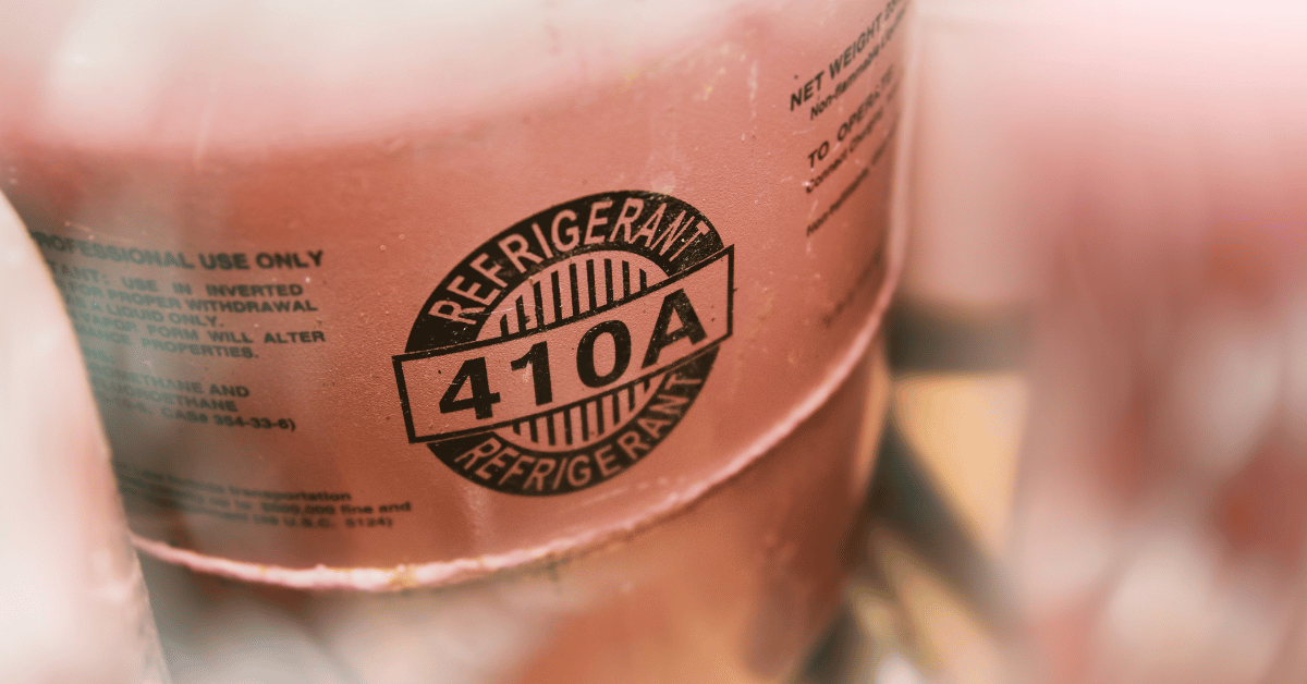 Close up of a 4101 HVAC refrigerant - What HVAC Manufacturers Must Know Before the Phaseout