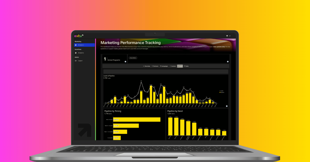 Image of a laptop screen featuring marketing performance tracking data - Repeatable B2B Marketing Growth