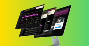 Image showing multiple stacking screens featuring Extu's Partner Experience Platform, a unified channel partner platform