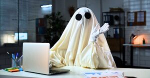 Image of a person dressed like a ghost waving - Ghosted by your channel partner?